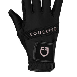 Equestro gloves in technical fabric with multicolor logo - Image 26