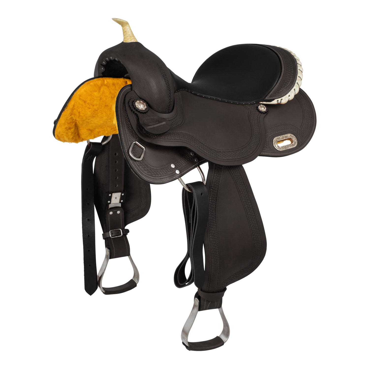 Stile inglese artigianale in pelle occidentale cavallo da sella confortevole Tra Stile inglese artigianale in pelle occidentale cavallo da sella confortevole Tra