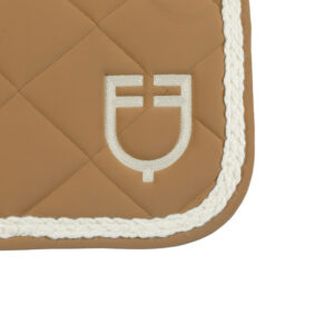 Equestrian jumping saddle pad with braided cord + cap - Image 16