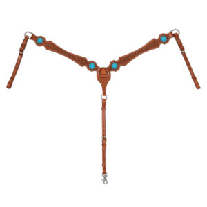 Testiera e pettorale western Pool's con perline colorate. - immagine 7