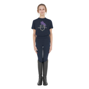 Equestro T-shirt bambini unisex Horse Jump Glossy in cotone - Image 4