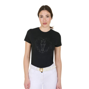 Equestro T-shirt donna Wild Heart in cotone