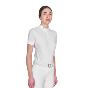 Equestro maglia da concorso in tessuto tecnico forata