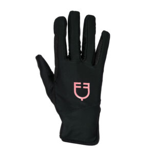 Equestro guanti donna in speciale tessuto in elastan con logo