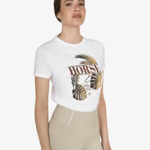Equestro t-shirt donna Horse Palm in cotone