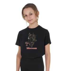 Equestro t-shirt bambina Time to Blossom in cotone - Bild 3
