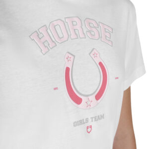 Equestro t-shirt bambina Horse Team in cotone - Imagen 3