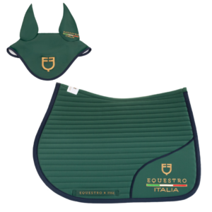 Sottosella salto con logo ricamato Equestro X FISE 100 + cuffietta