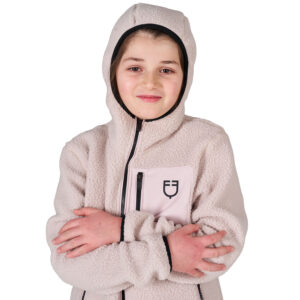 Equestro felpa bambini unisex in pile teddy con zip e cappuccio - Bild 3