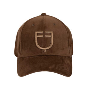 Equestro cappellino unisex baseball in tessuto effetto velluto - immagine 2