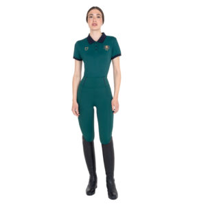 Polo donna allenamento tre bottoni Equestro X FISE 100 - immagine 7
