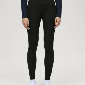 Tommy Hilfiger leggings invernali Elmira Full Grip con strass nero